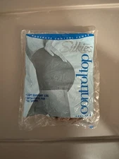 Silkies Control Top Pantyhose Moderate Control Size Medium Nude #070201 - Sealed
