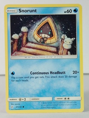 Snorunt - SM: Cosmic Eclipse #47 - POKEMON - NM -singles