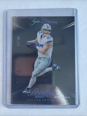 2024 Panini Prestige - Jake Ferguson #77 Xtra Points Platinum /10 First On Print
