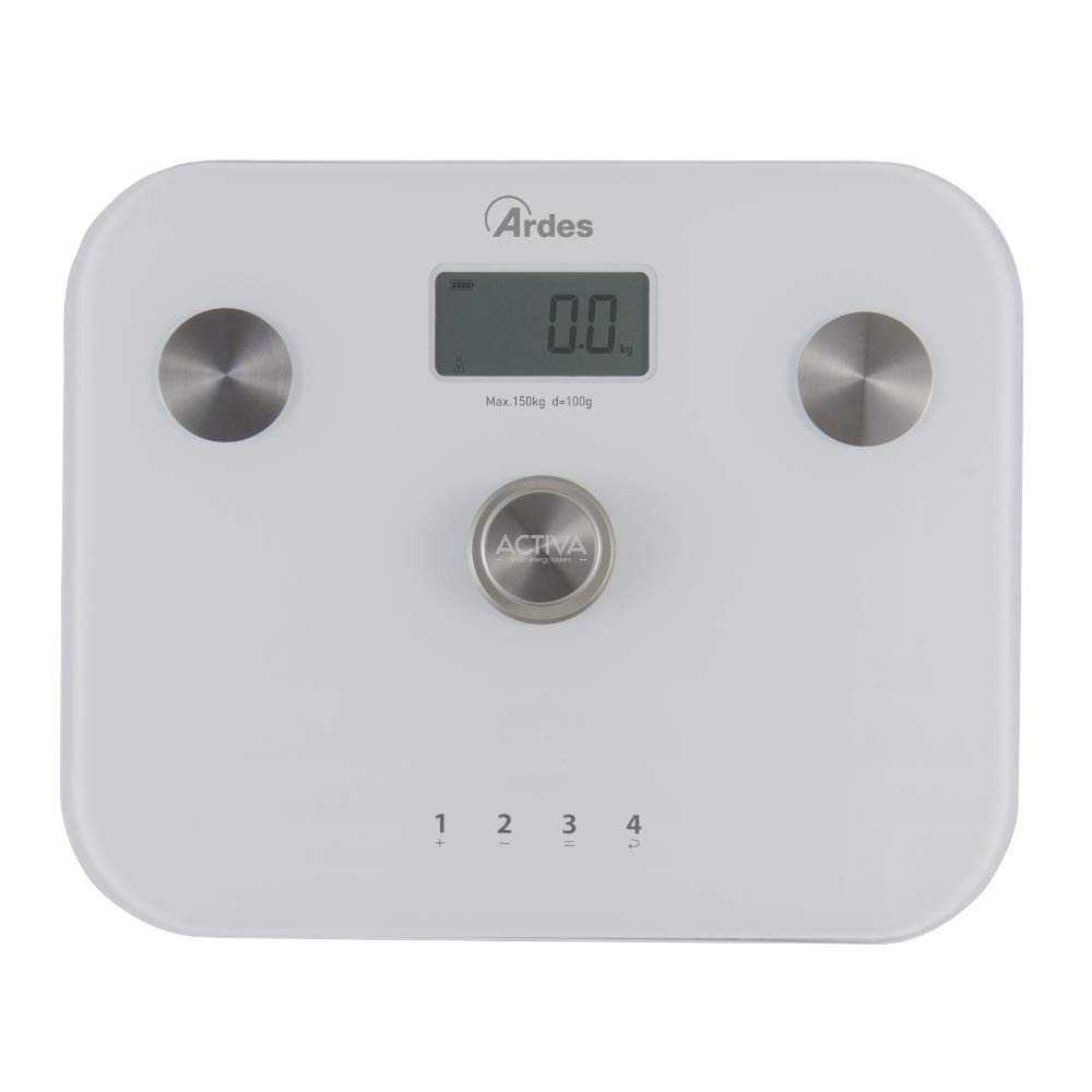 Pèse-personne numérique balance connectée impédancemètre écran LED sans pile