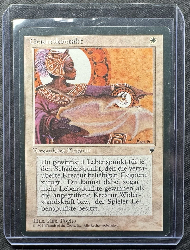 Rare Geisteskontakt (Spirit Link) MTG Card Near Mint Condition MTG NM German - Image 3 of 3