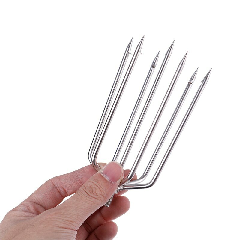 Stainless Steel Small Spear Fishing Head Screw Tip Prong Sea