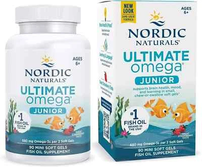 NORDIC NATURAL'S Nordic Naturals Ultimate Omega-3 Juniour 680mg 90 Mini Softgels (Strawberry)