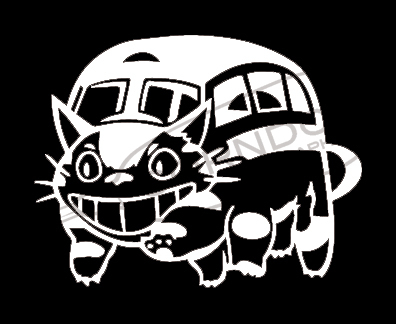 Catbus STICKER VINYL DECAL MY NEIGHBOR TOTORO NO FACE STUDIO GHIBLI