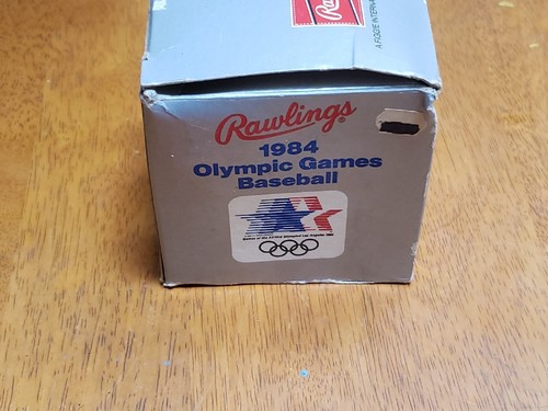 1984 US Olympic Baseball Team Signed autographed Rawlings Ball W/ Box Stand HOF - Picture 10 of 12