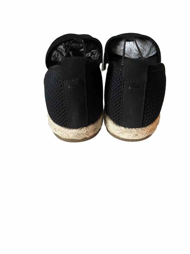 Eileen Fisher Mews Espadrille Sandals Size 9 Black Mesh Slip On Shoes New - 第 3/6 張圖片