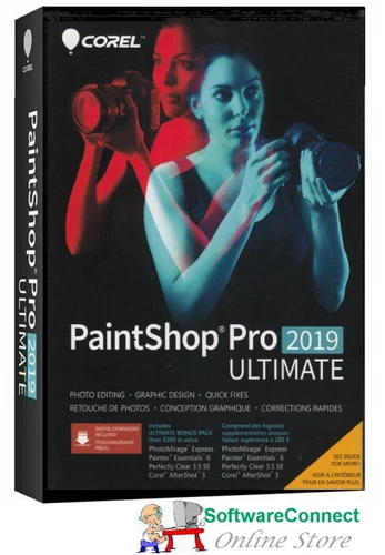 COREL PAINTSHOP PRO 2019 ULTIMATE PAINT SHOP PRO WINDOWS 10, 8 & 7 NEW SEALED