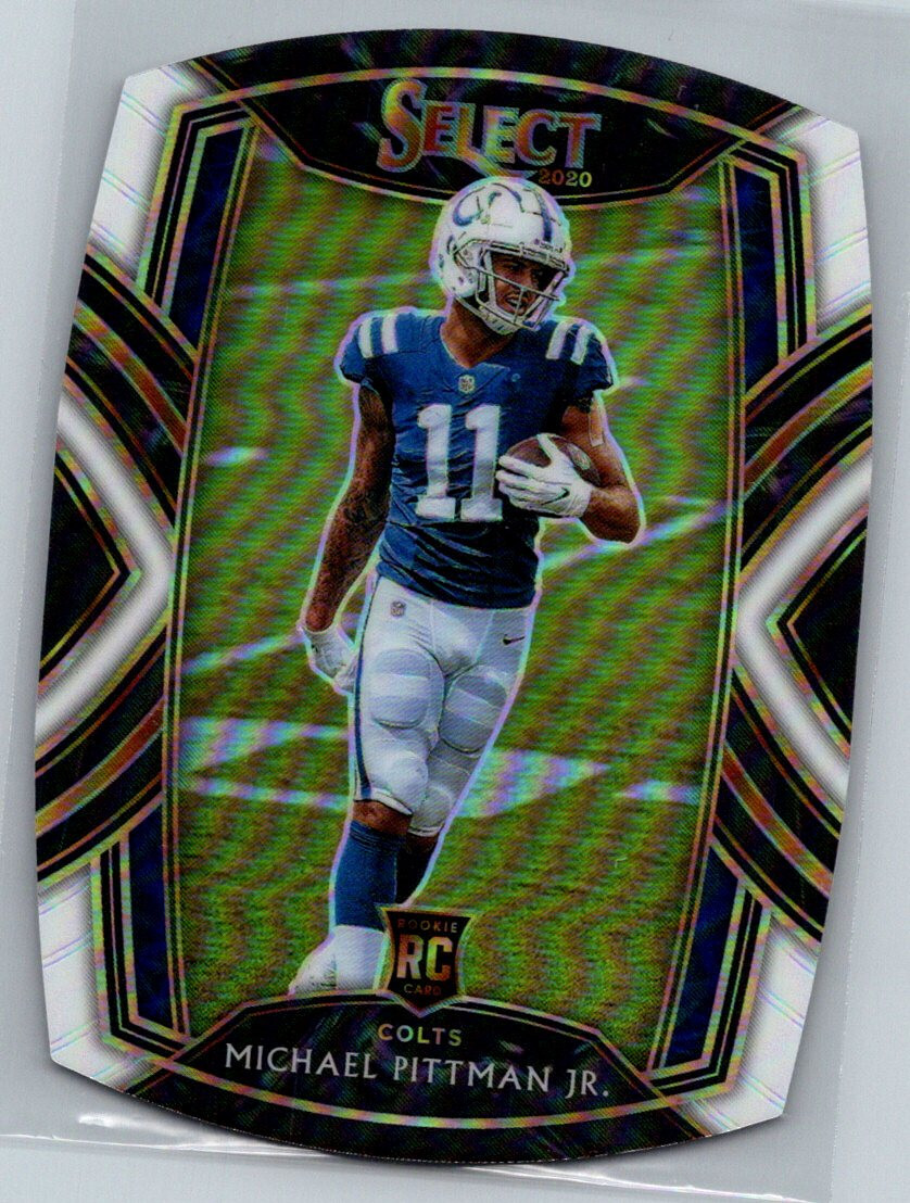 2020 Select Club Level White Prizm Die-Cut Michael Pittman Jr Rookie TC4983