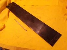 BLACK HDPE BAR polyethylene sheet machinable plastic stock 1/4" x 4" x 24" LONG