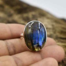 Labradorite Gemstone Ring 925 Sterling Silver Handmade Ring Amazing Ring Gift