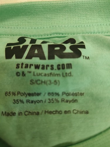 Baby Yoda Juniors' Graphic T-Shirt Wanted The Child Mandalorian Poster S/CH(3-5) - Picture 8 of 9