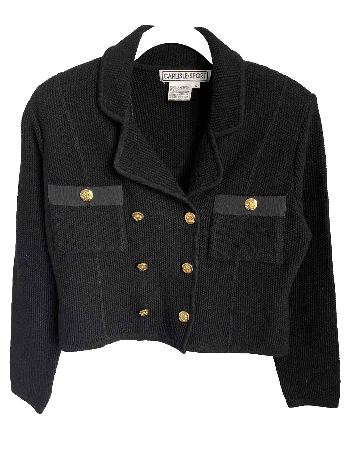 Carlisle Black Solid Sweaters for Women