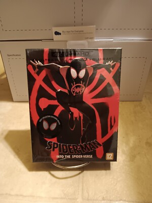 Spider-Man Into the Spider-Verse 3D 4K Full Slip A1 SteelBook Blu-ray 2018 WeET