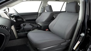 GENUINE TOYOTA PRADO 150 SERIES FRONT PAIR GREY FABRIC SEATCOVERS SEAT