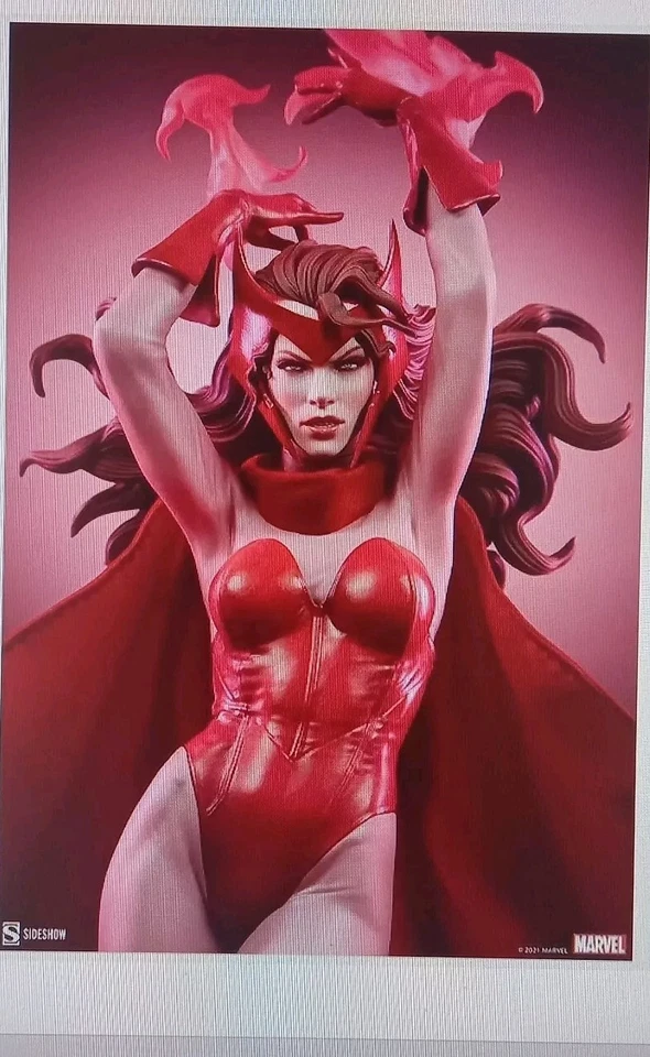 SCARLET WITCH Marvel Comics Premium Format 1/4 Statue Sideshow Collectibles - Photo 2/4