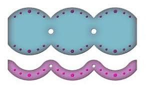 SPELLBINDERS Borderabilities JUMBO SCALLOPED BORDER PETITES --- 2 Dies 