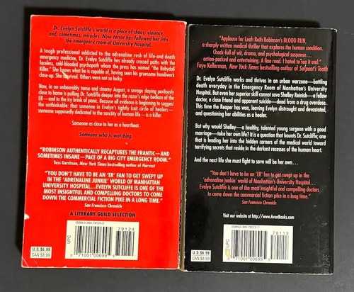 2 Leah Ruth Robinson Books - Blood Run and First Cut - Picture 2 of 3