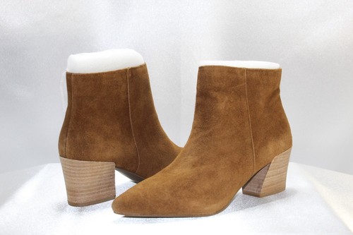 Botines Kensie Lyden para mujer - gamuza de cuero marrón - talla 8,5 - Imagen 1 de 7