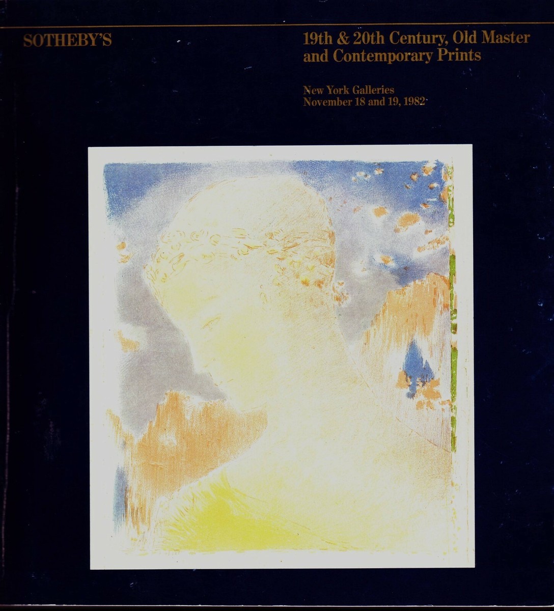 ◇Sotheby'sオークションカタログ 1990 香港◇ SOTHEBY 19th & 20th Old Master & Contemporary Prints Auction Nov