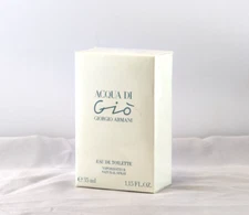 Acqua DI GIO Giorgio Armani Eau De Toilette 1.15oz - Made in France - Sealed Box