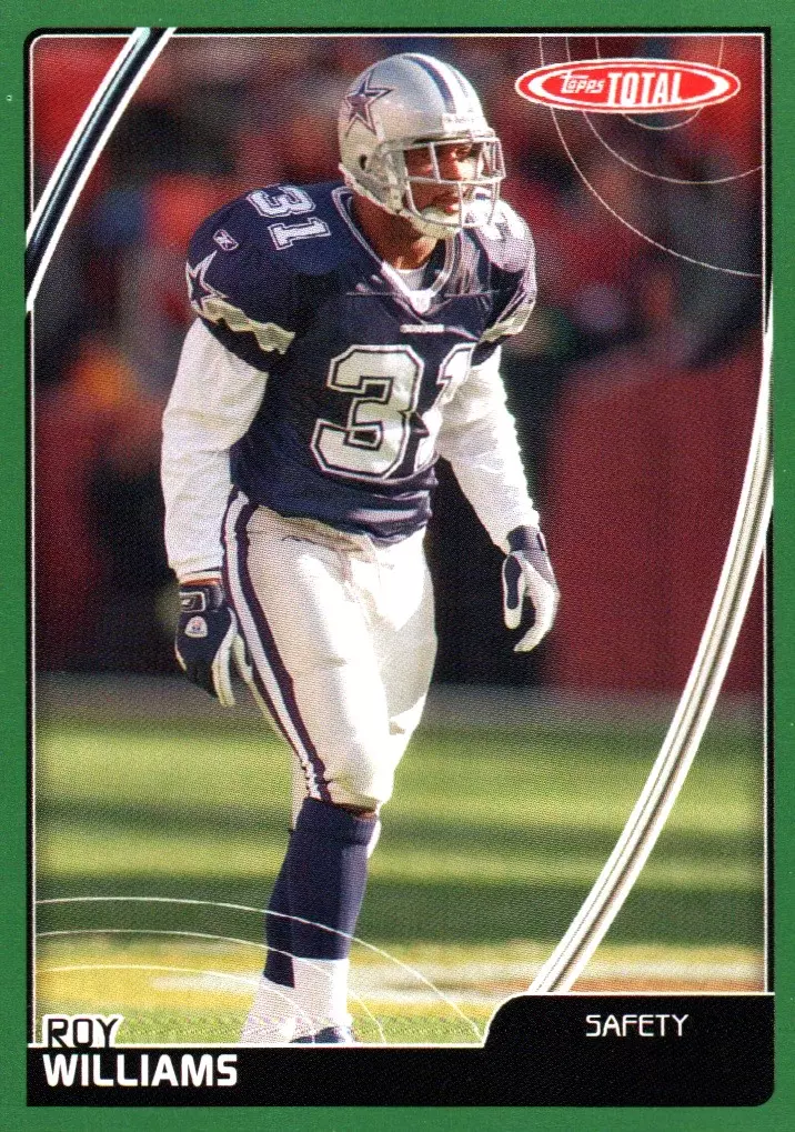 Roy Williams trading card