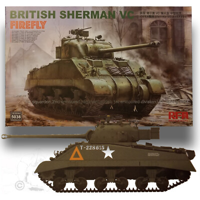 RYEFIELD MODELS 1/35 BRITISH SHERMAN VC TANK 'FIREFLY' KIT 5038