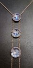 Swarovski Globe Crystal Necklace 18k Rose Gold Plated 3 Large Round Crystal