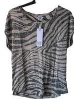 Saint Tropez Damen T-Shirt , LäSsig , Animal Gr S / 36 Neu
