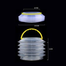 Folded Wash Pen Bucket Gouache Transparent Plastic Painting Tool Art Supplies