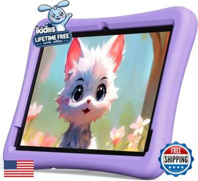 plimpton 2025 Upgraded Kids Tablet, 10 Inch Android 14 Tablet for Kids with C