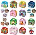 Party Food Boxes Loot Lunch Cardboard Gift Children's Kids Happy Birthday UK