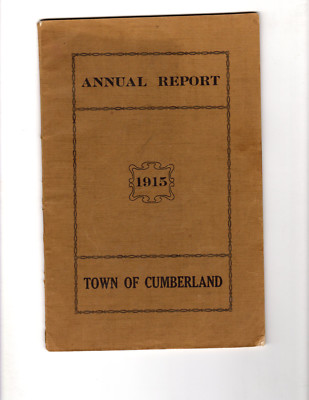 1915 Town of Cumberland Annual Report, Cumberland, Maine