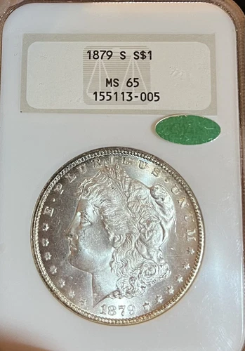 1879-S Old Fatty! NGC/CAC MS65 PQ! Morgan Silver Dollar