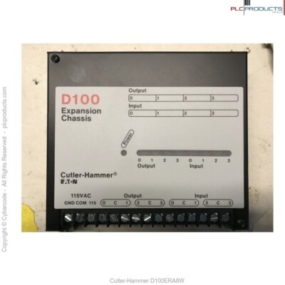 Cutler-Hammer D100ERA8W 8 I/O Expansion Chassis - New (old stock)