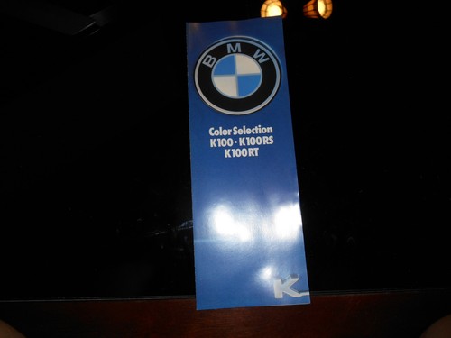 NOS BMW OEM 1984 German Color Selection Range K100RS K100RT K100 RS RT