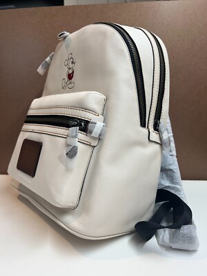 NWT Limited Discontinued Disney X Coach Academy Leather Backpack