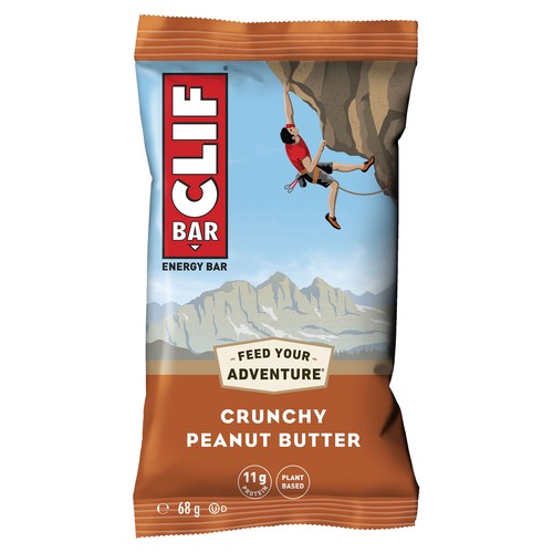 Clif Natural Energy Bar 68 g - Pack de 12 - Beurre d'arachide croquant - Photo 1/2