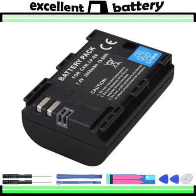 LP-E6 E6N Battery for Canon EOS R 7D 60D Mark II 6D 70D 80D 5D2 5D3 5DS-R Camera