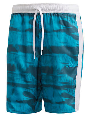 adidas Herren 3-Streifen Badeshorts Badehose Beach Short Strandshort blau