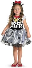 101 Dalmation Puppy/Dog Halloween Toddler Costume 12-18 Months Dress Spots