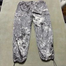 Pleasures Jeffery Cargo Pants Men's Size Large Gray White Tie Dye Lightweight