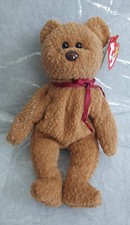 TY Beanie Babies Curly The Bear. VERY RARE with Many Errors. Near Mint Condition