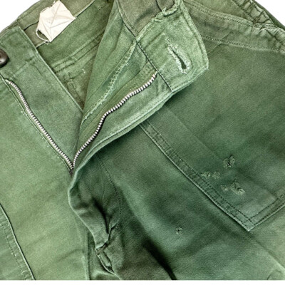 Vintage Military Cotton Sateen 4 Pocket Fatigue Pant | eBay