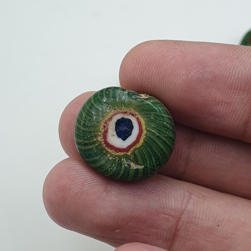 Vintage Venetian Style Gabri Eyes Glass Beads Lot of 5 - Picture 11 of 19