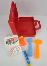 Vintage Fisher Price Red Medical Kit 1987 Doctor Nurse Toy Play Kit Replacement