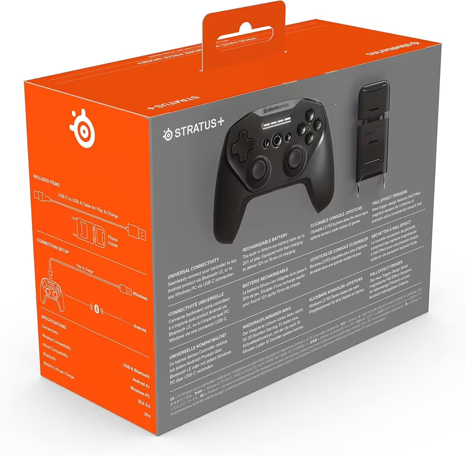 Manette SteelSeries Stratus+ Bluetooth manette gaming ergonomique et robuste