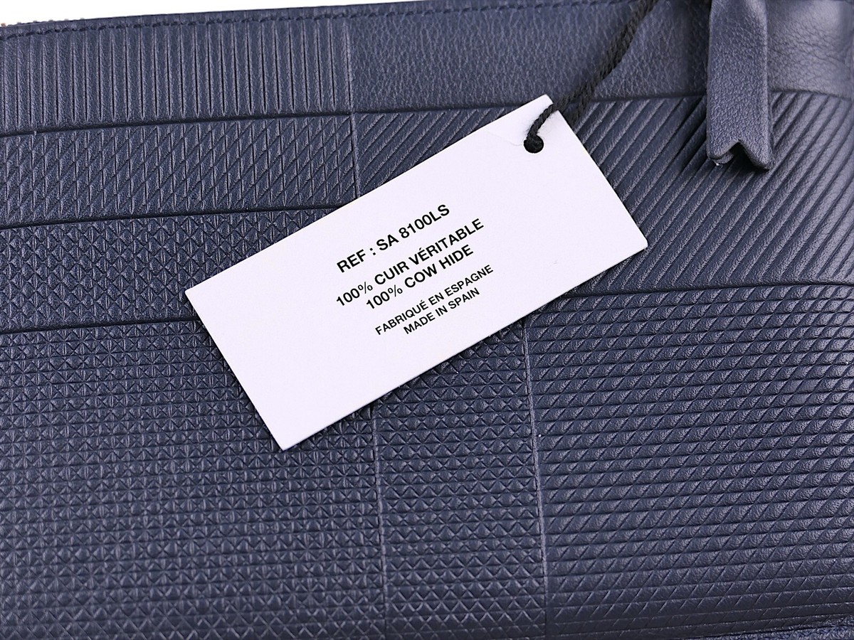 NEW COMME des GARCONS Navy Blue Leather Zip Pouch Coin Wallet | eBay