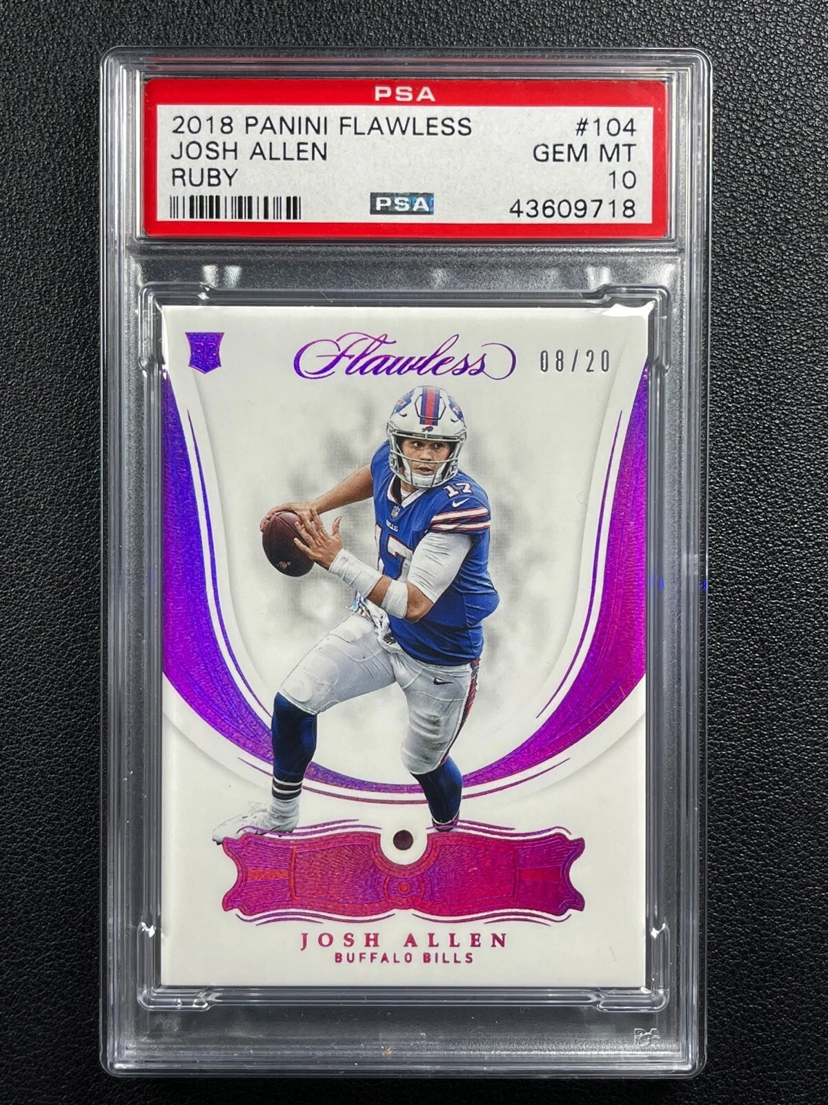 Josh Allen Panini Flawless #104 Emerald
