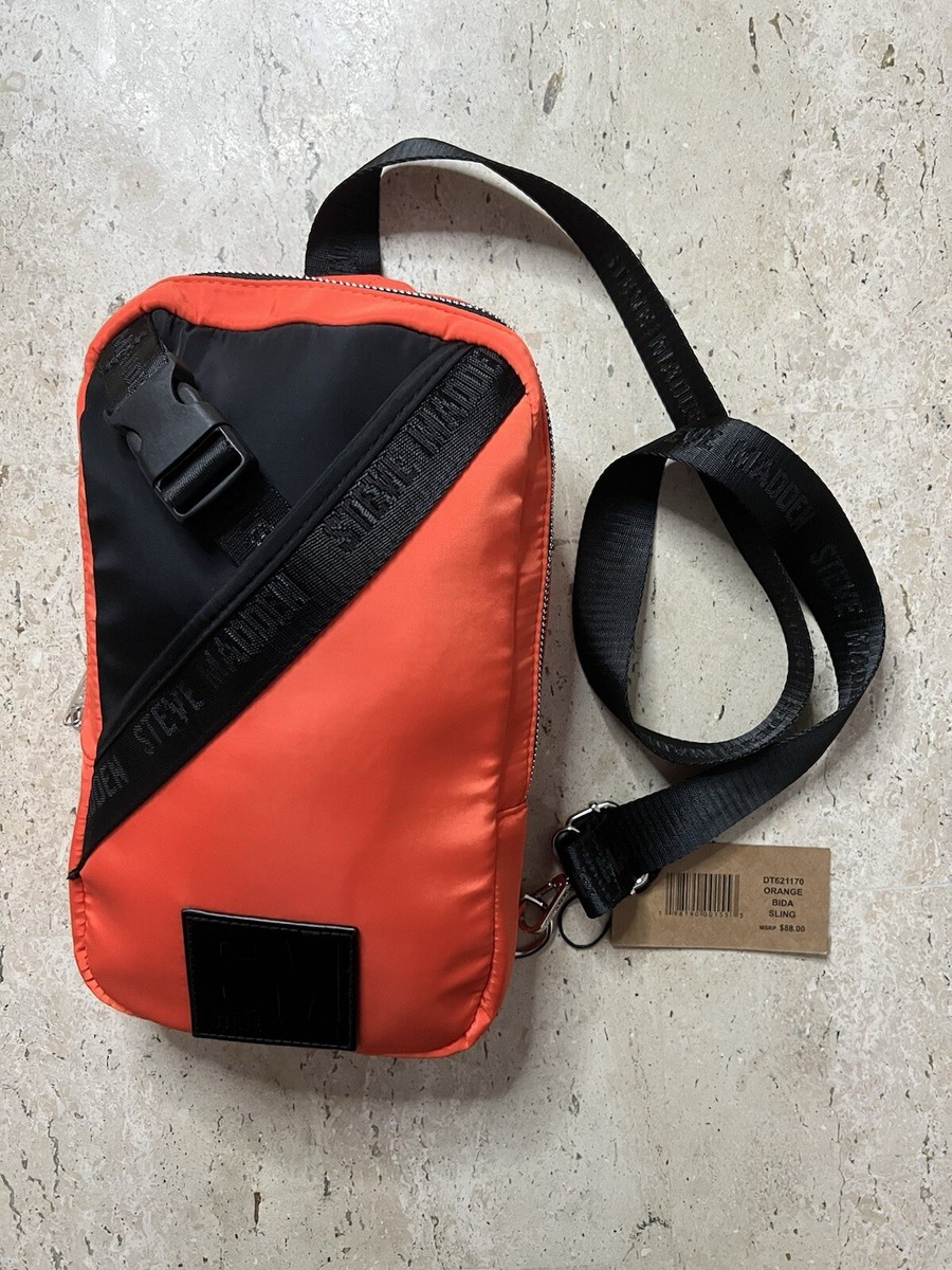 Steve Madden Orange Bida Sling Crossbody Mini Backpack | eBay