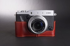 Handmade Genuine real Leather Full Camera Case bag cover for FUJIFILM X30  